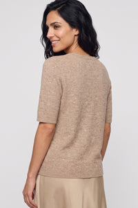 Sparkle Short Sleeve Sweater