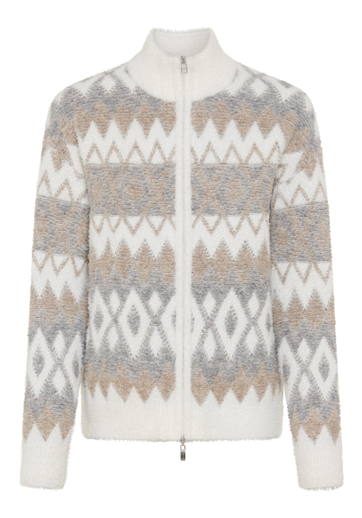 Plush Nordic Zip Cardigan