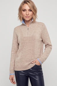 Quarter Zip Mock Sweater
