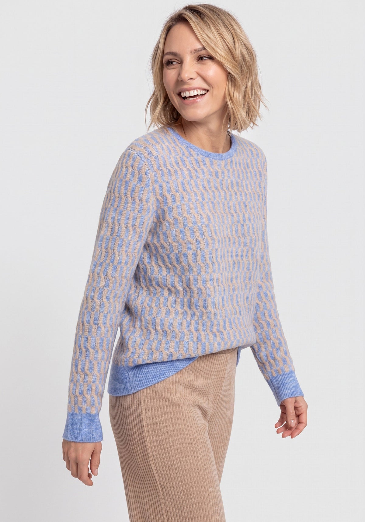 Pull en jacquard doux