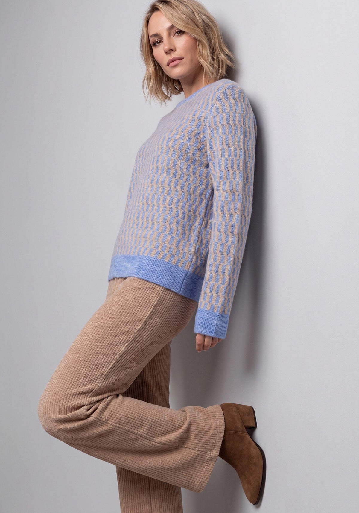 Pull en jacquard doux
