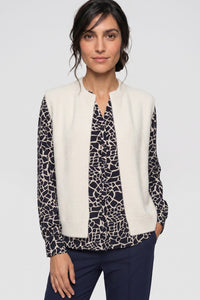 Feather Yarn Cropped Vest