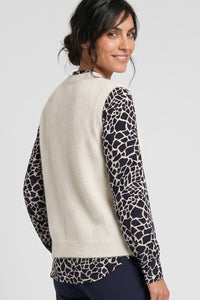 Feather Yarn Cropped Vest