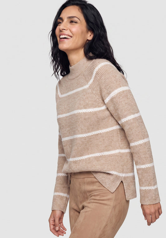 Pull à rayures sans manches