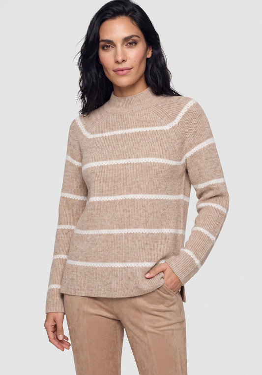 Pull à rayures sans manches