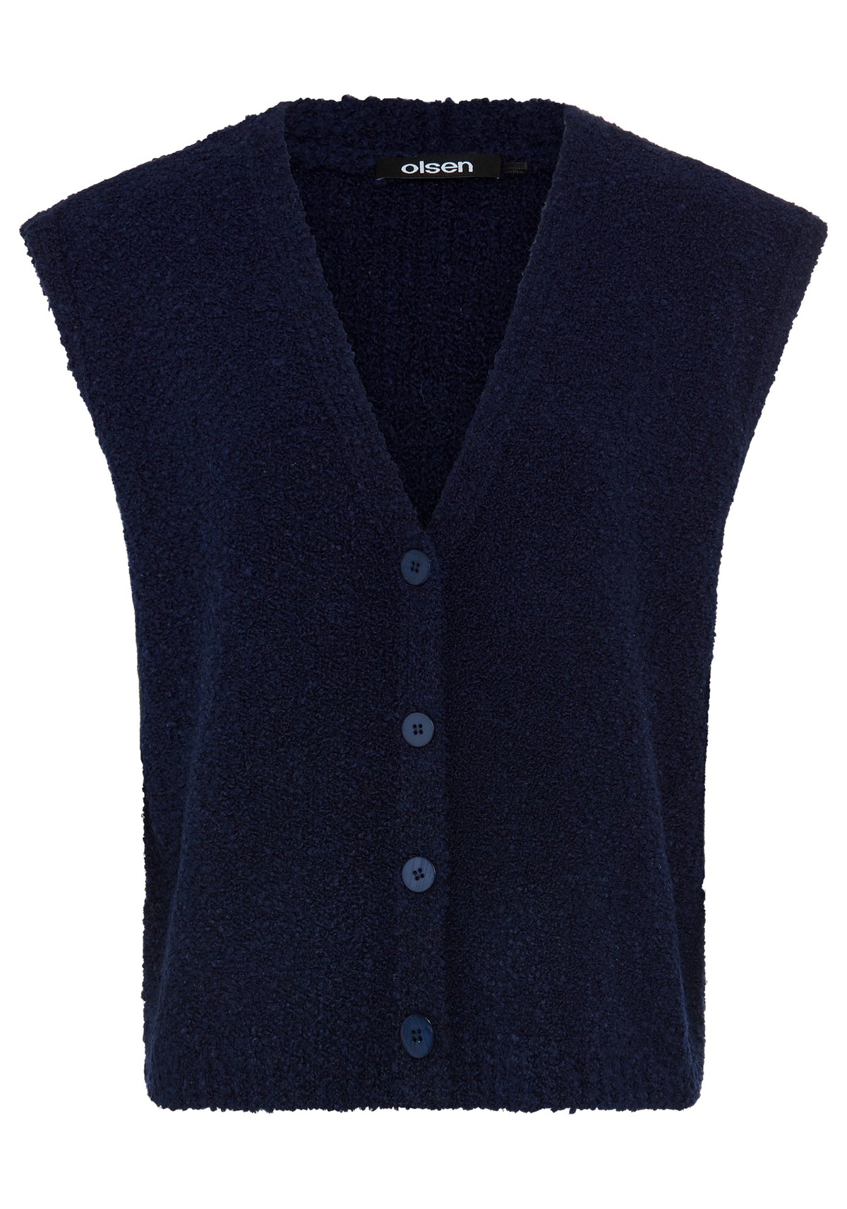 Gilet en maille bouclée