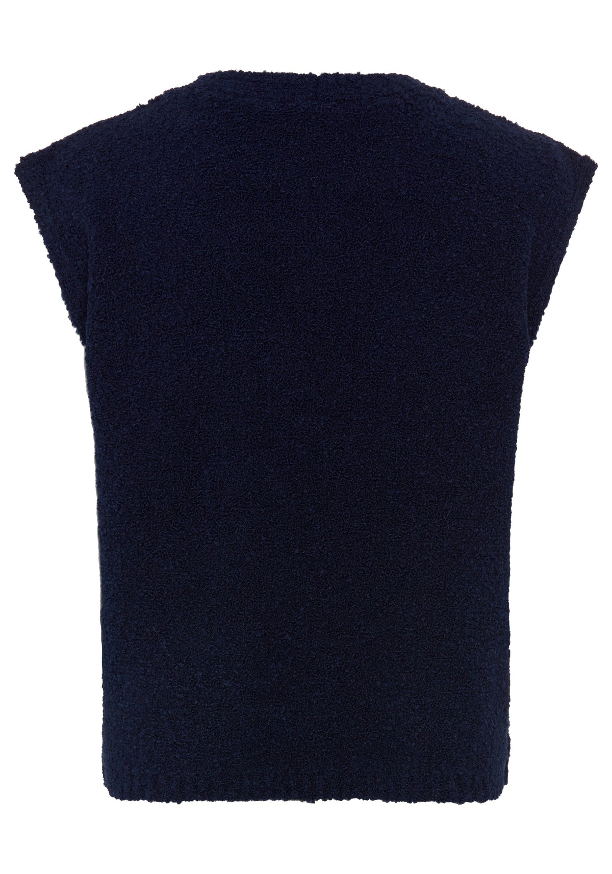 Gilet en maille bouclée