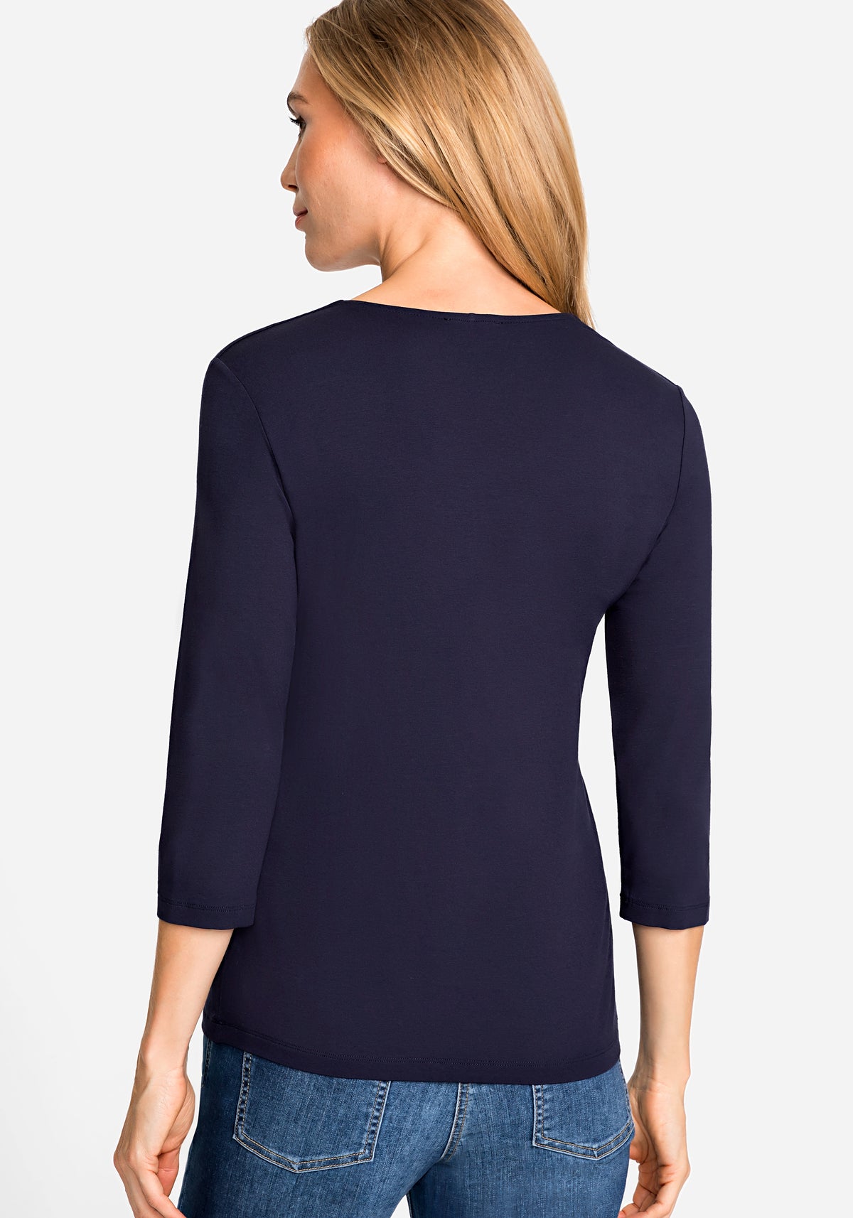 3/4 Sleeve V-Neck T-Shirt