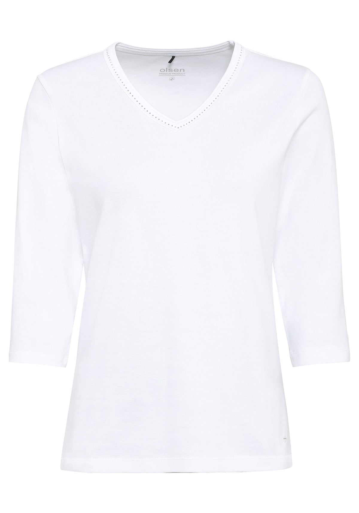 Embellished V-Neck T-Shirt