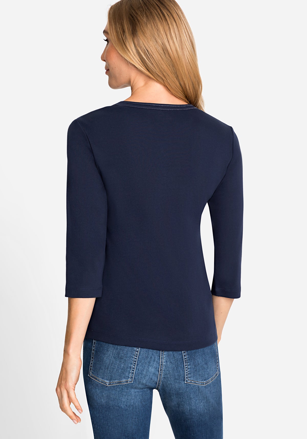 Embellished V-Neck T-Shirt