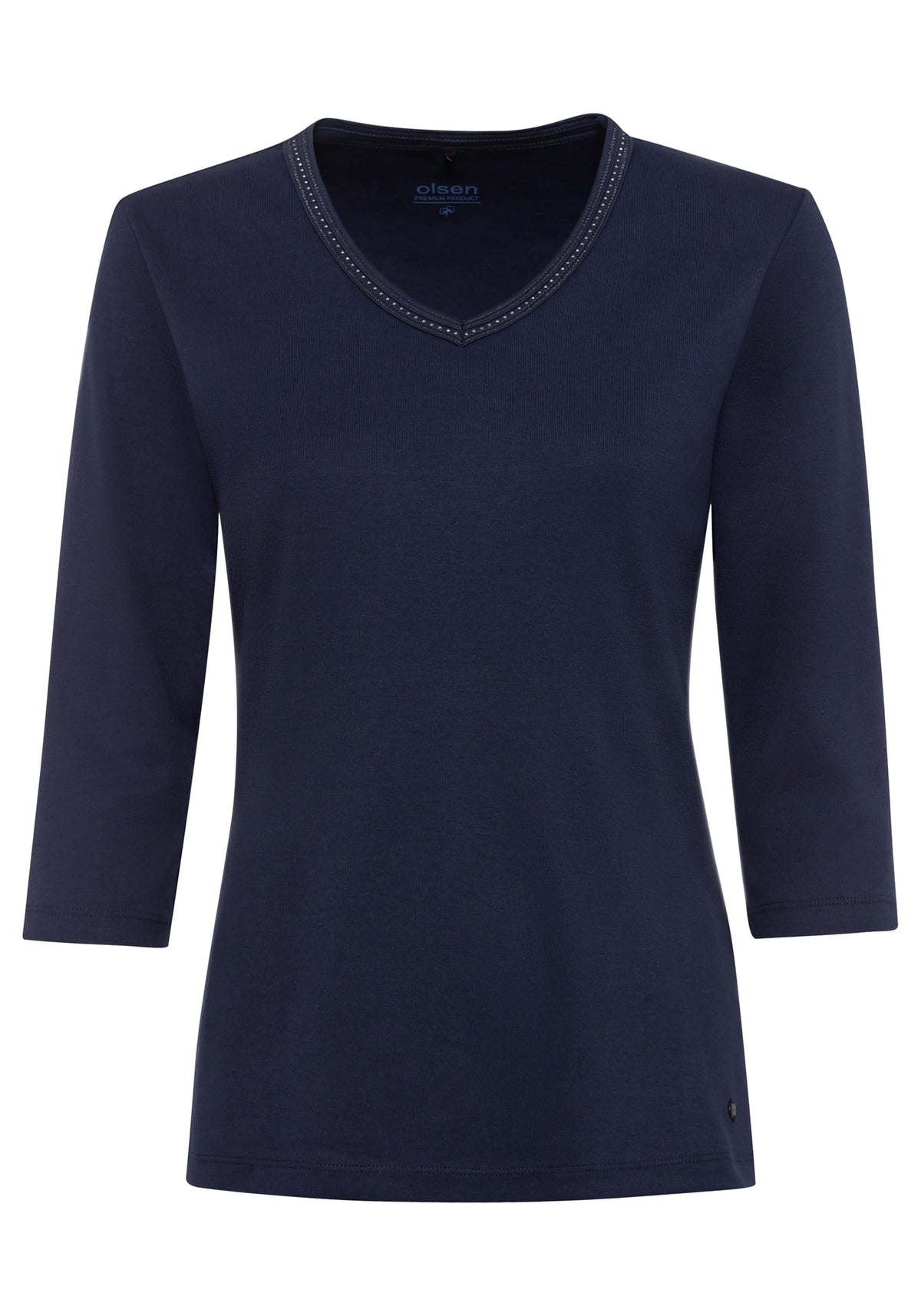 Embellished V-Neck T-Shirt