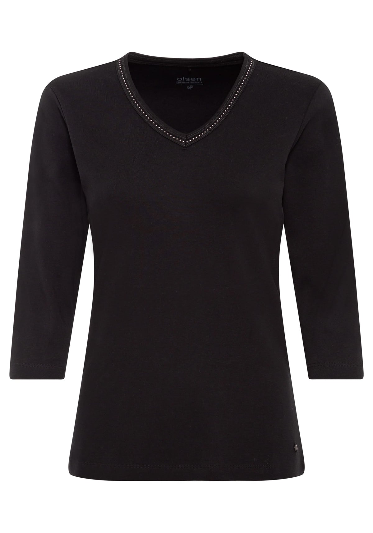 Embellished V-Neck T-Shirt