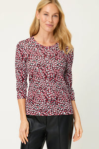 T-Shirt moderne à imprimé tacheté