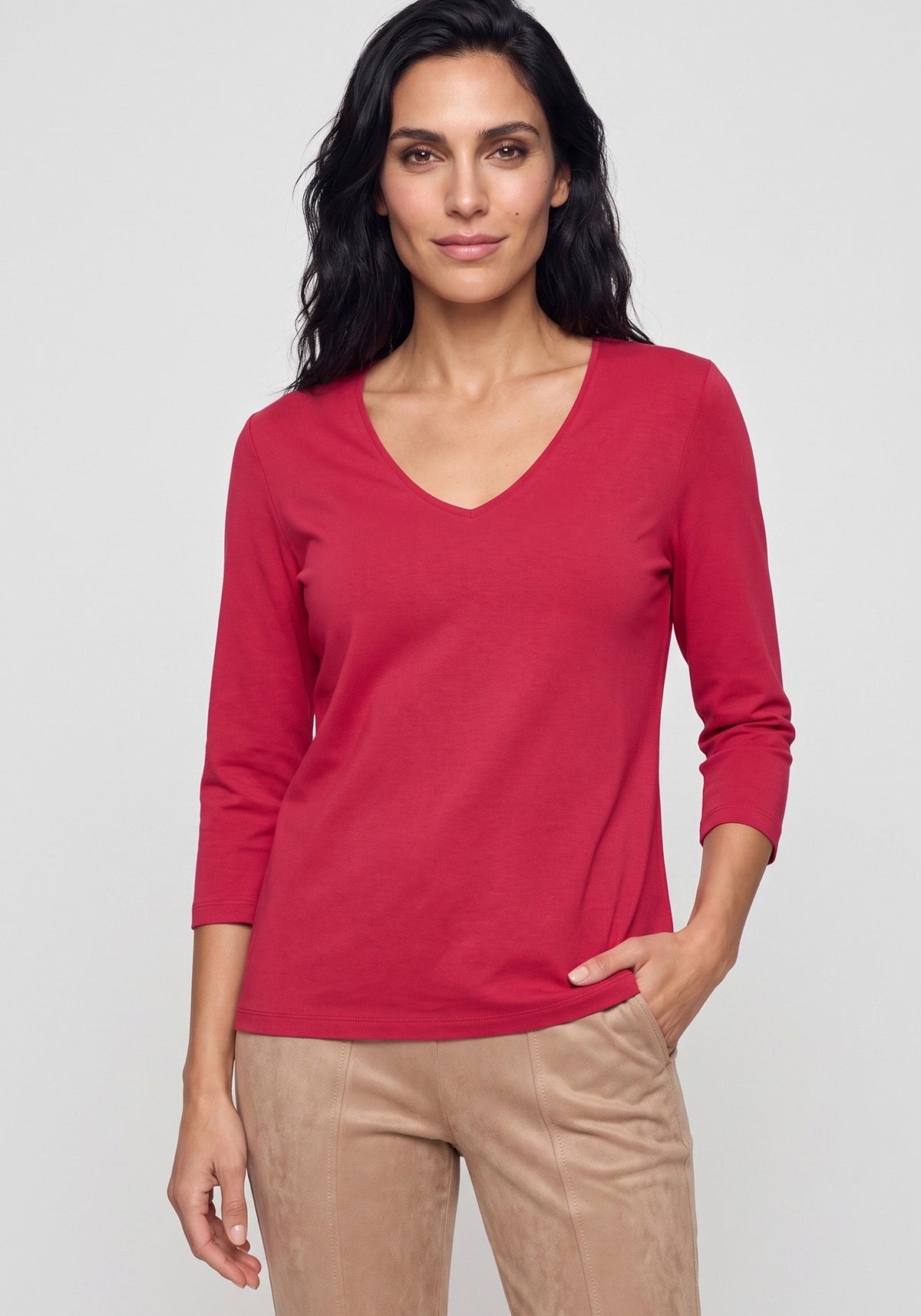 Solid VIscose Blend T-Shirt
