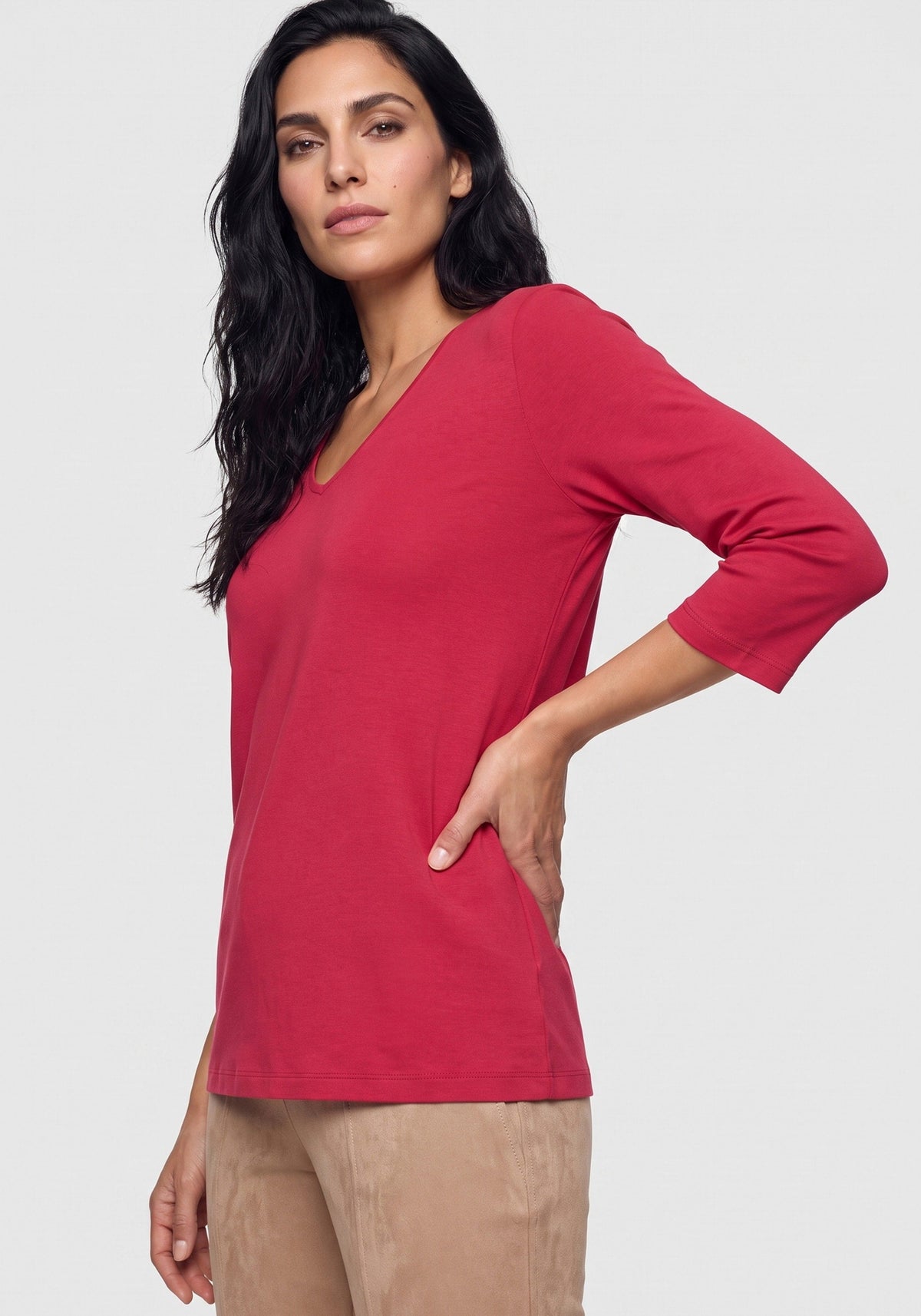 Solid VIscose Blend T-Shirt