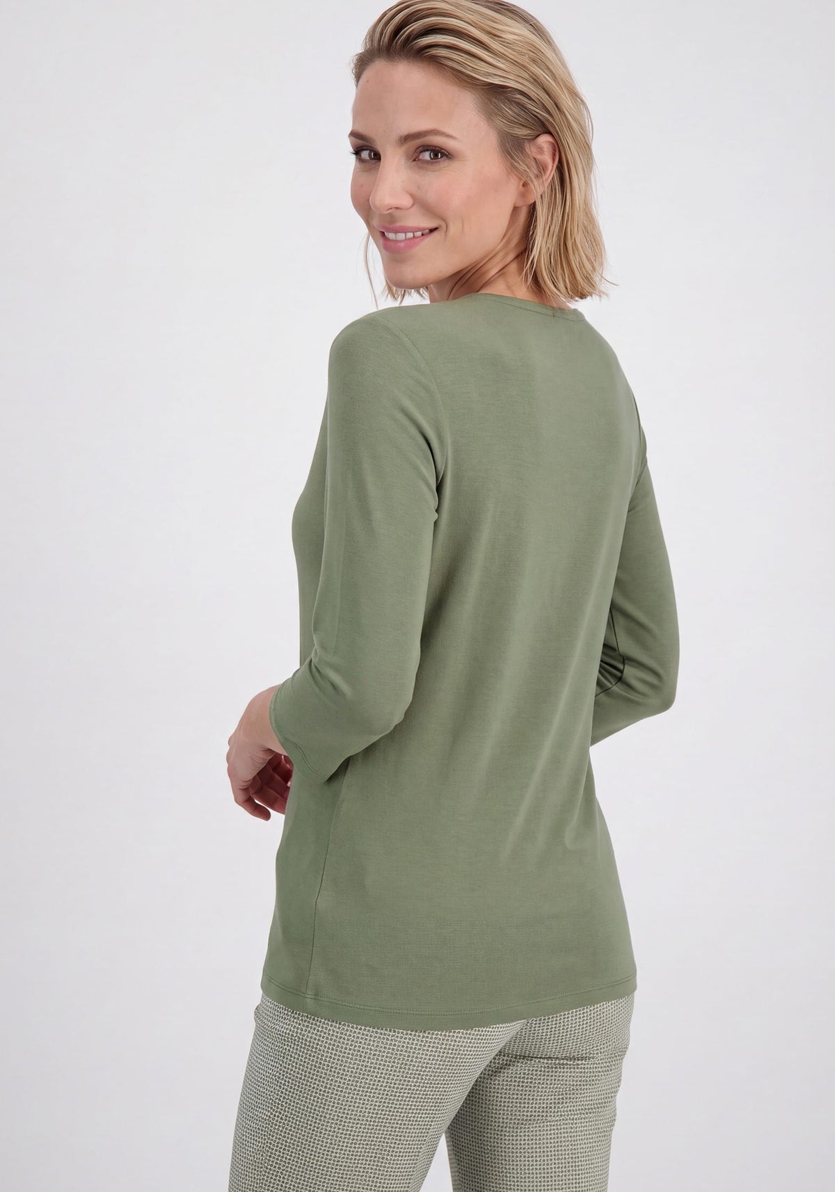 Solid Viscose Blend T-Shirt