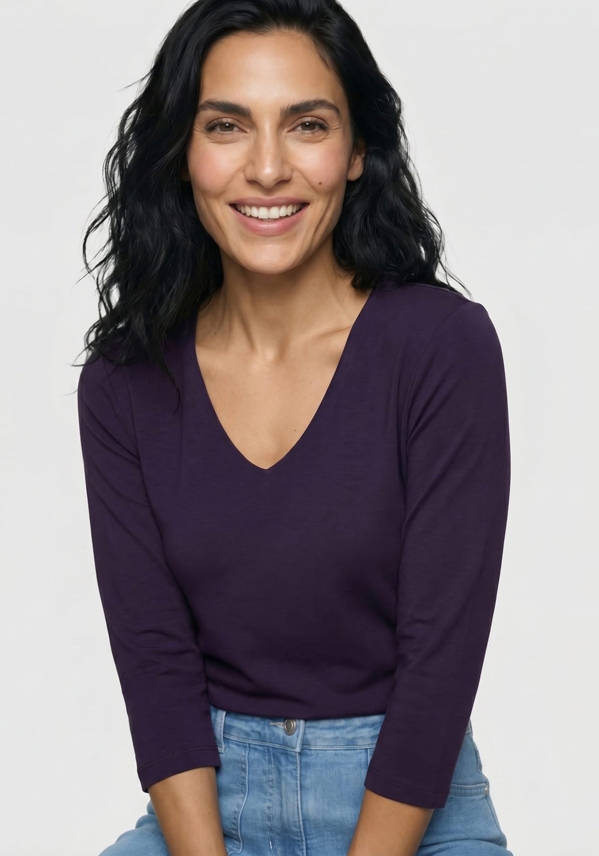 Solid VIscose Blend T-Shirt