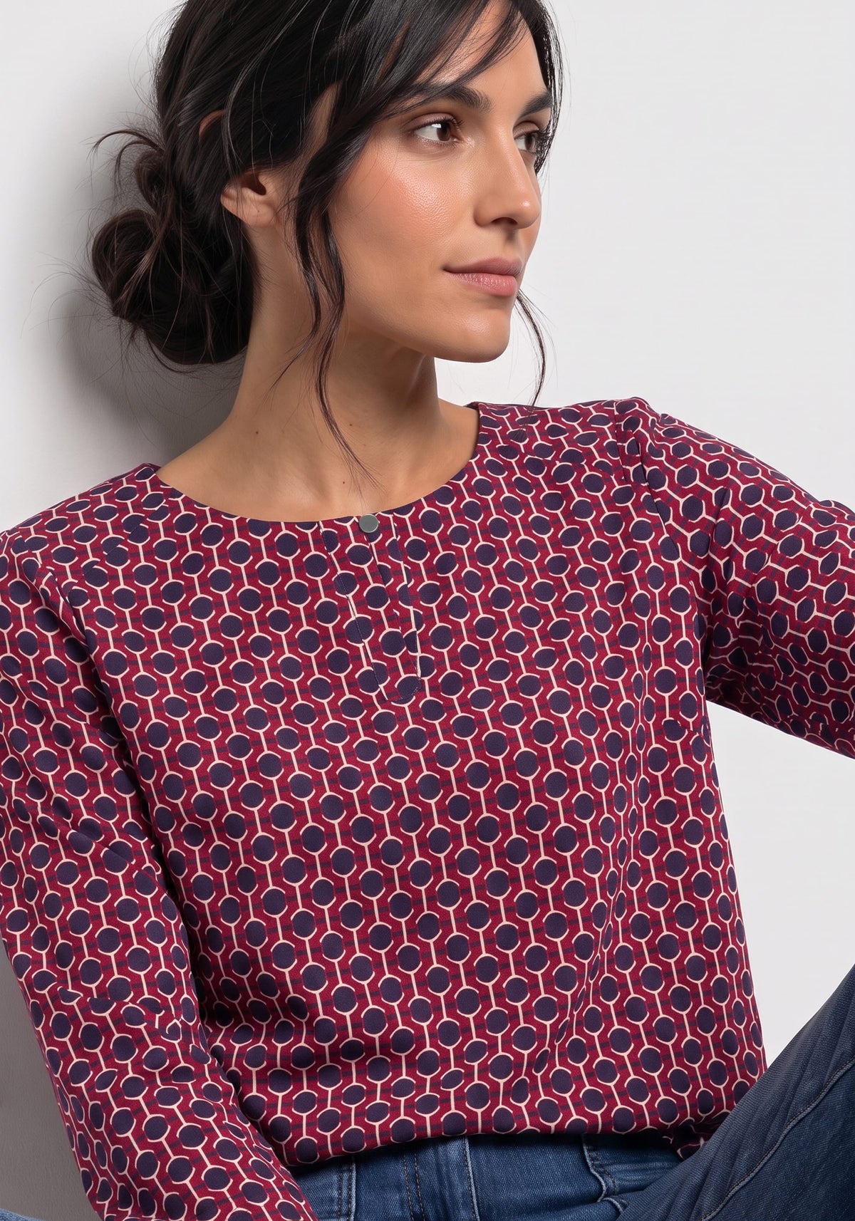 T-Shirt imprimé géo