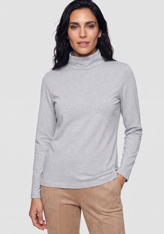 T-shirt à col roulé uni