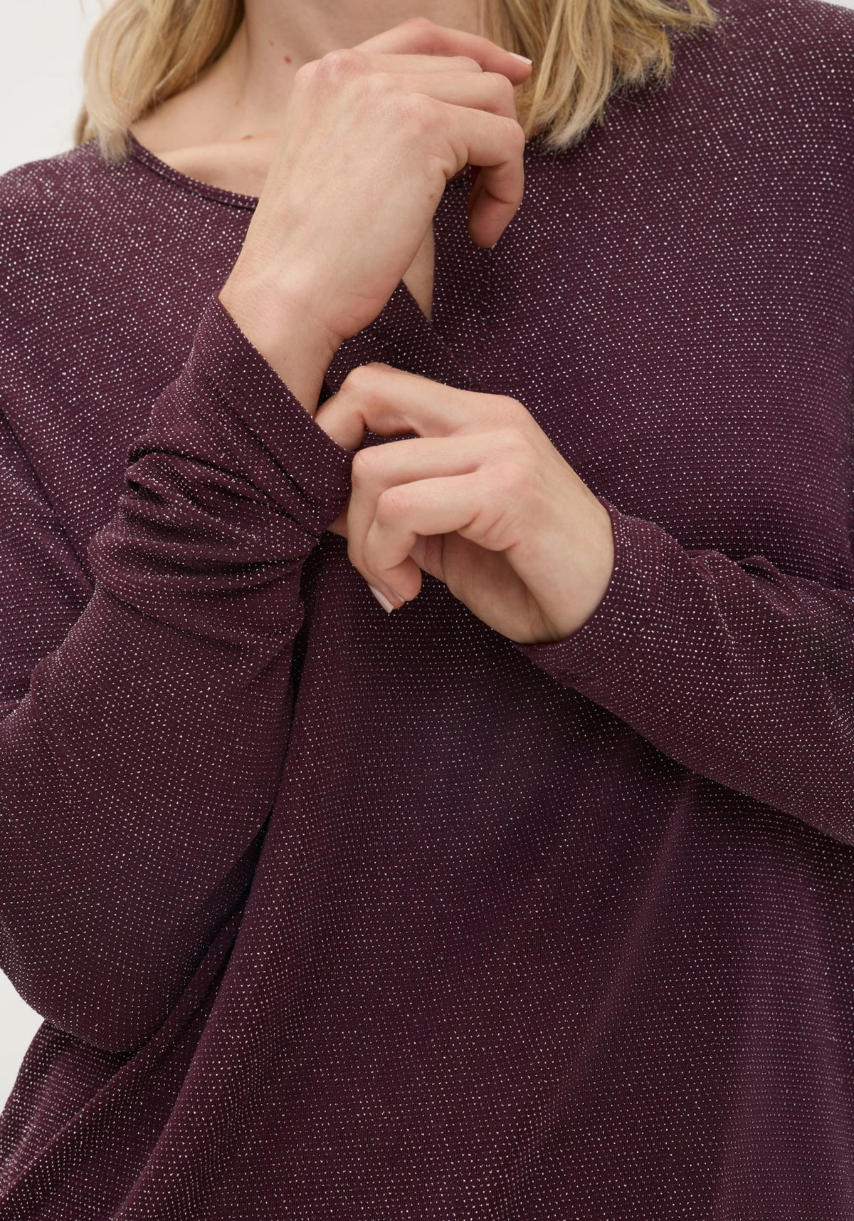 Keyhole Neckline Sparkle T-Shirt