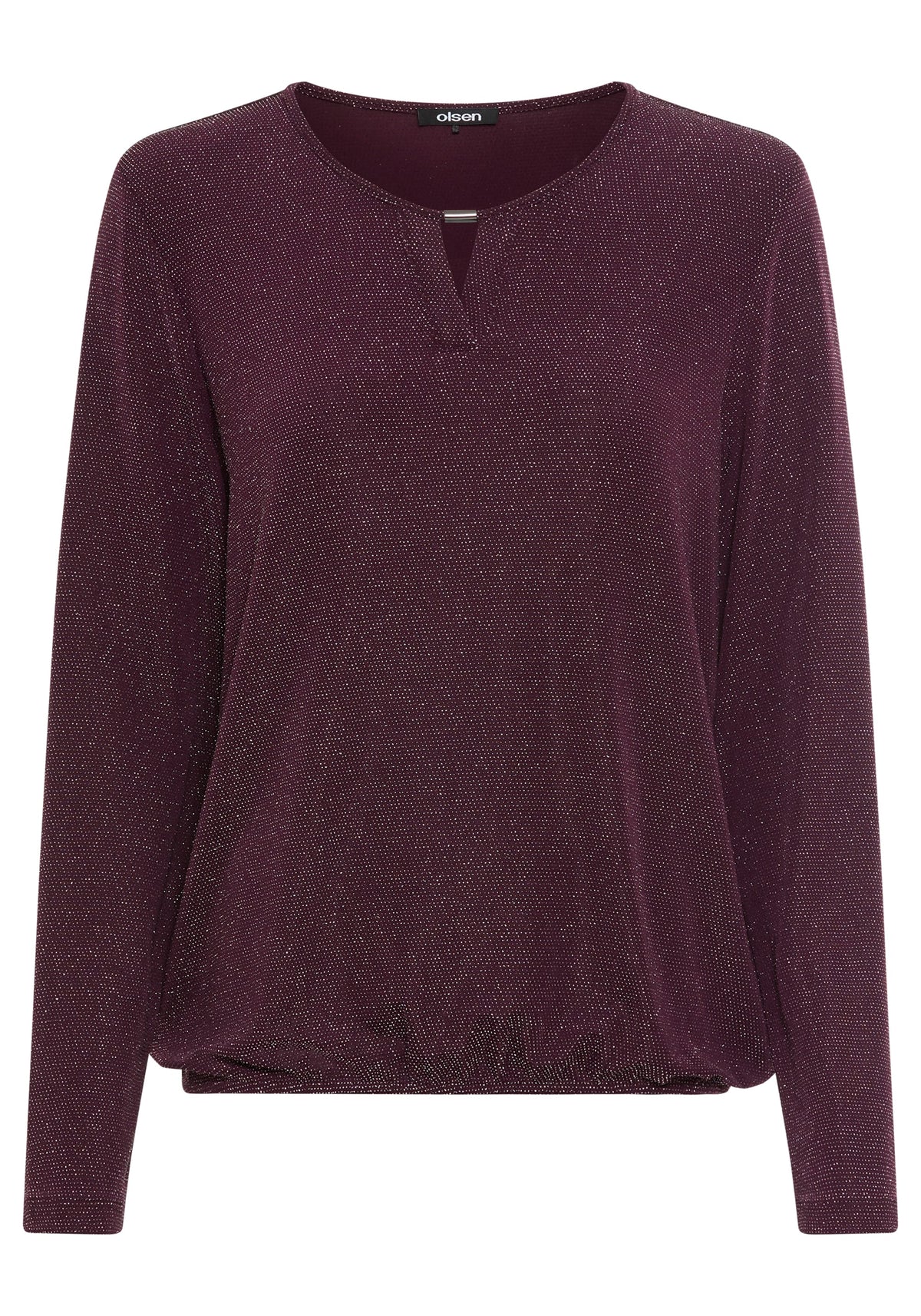 Keyhole Neckline Sparkle T-Shirt