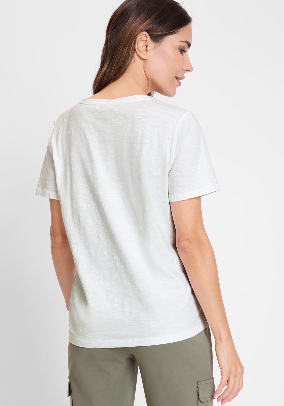 Tied Hem Palm T-Shirt