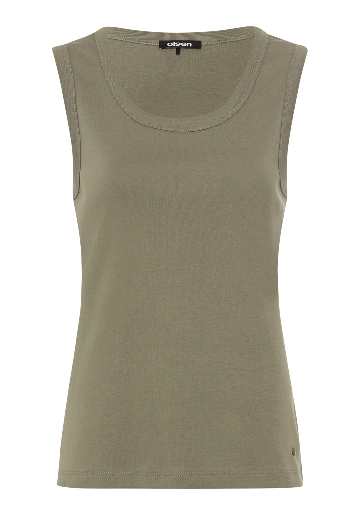 Round Neck Sleeveless Shell