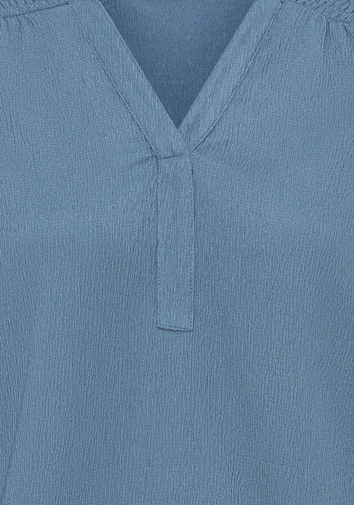 T-shirt tunique en crêpe à manches longues