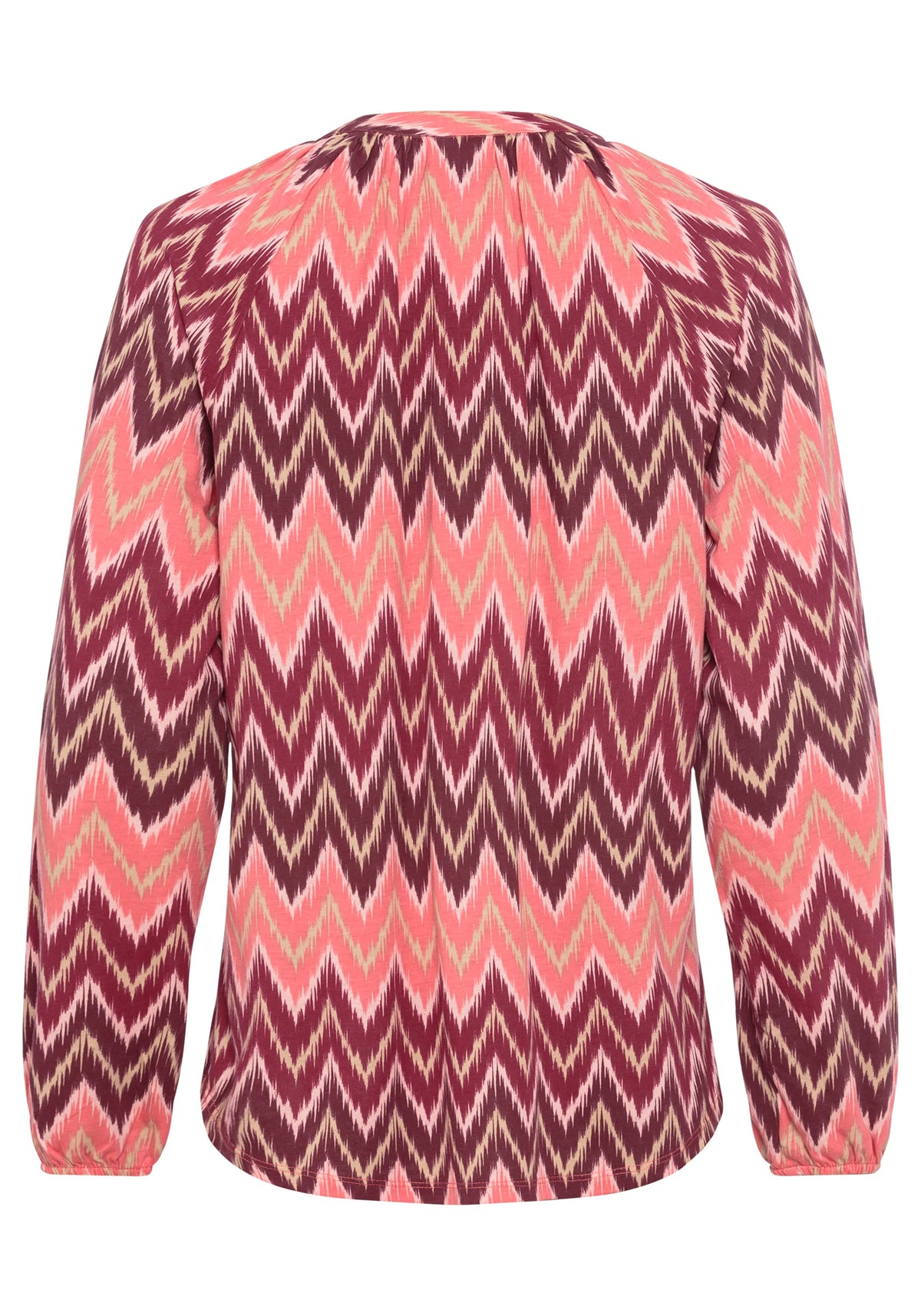 Chevron Tie Neck T-Shirt