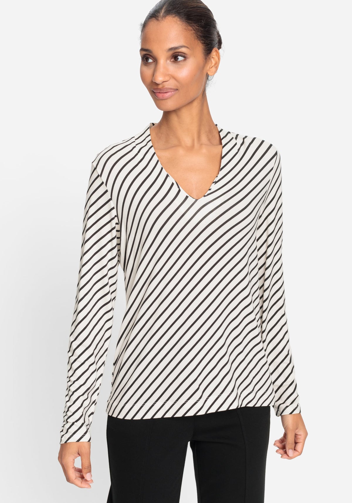 Diagonal Striped T-Shirt