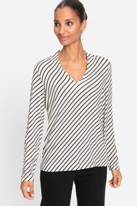 Diagonal Striped T-Shirt
