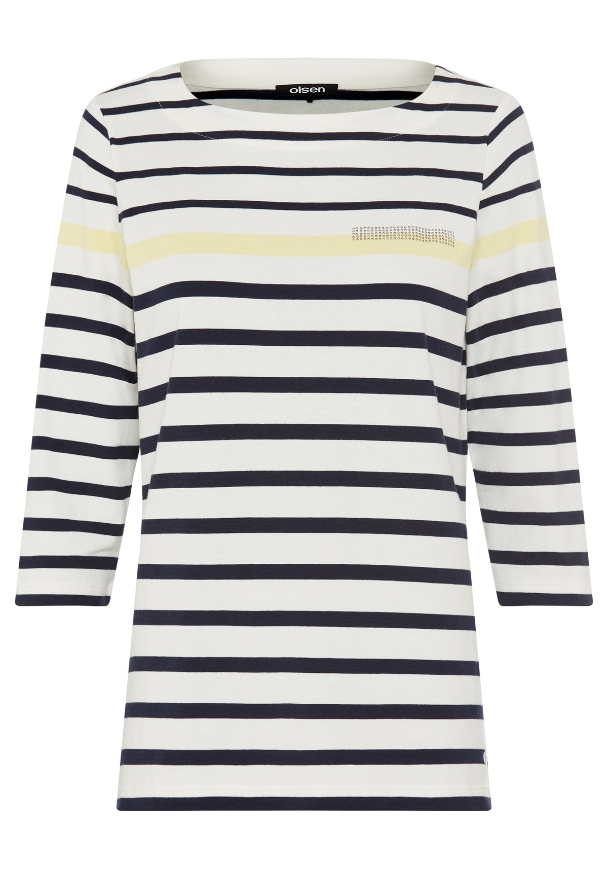 Striped Boat Neck T-Shirt