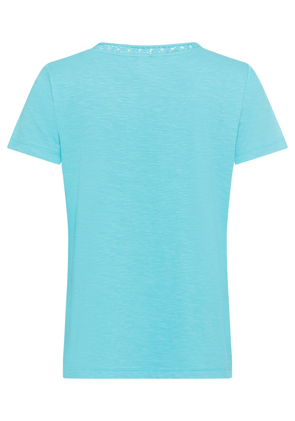 Embroidered Neck T-Shirt
