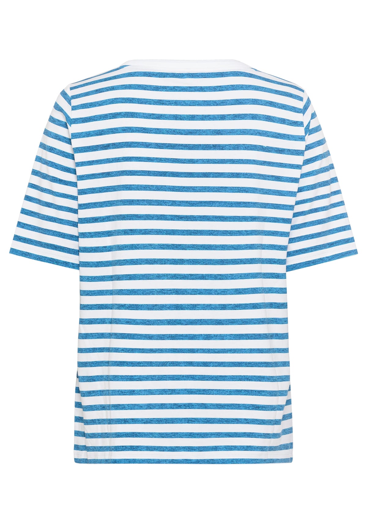 Striped and Foliage Print T-Shirt