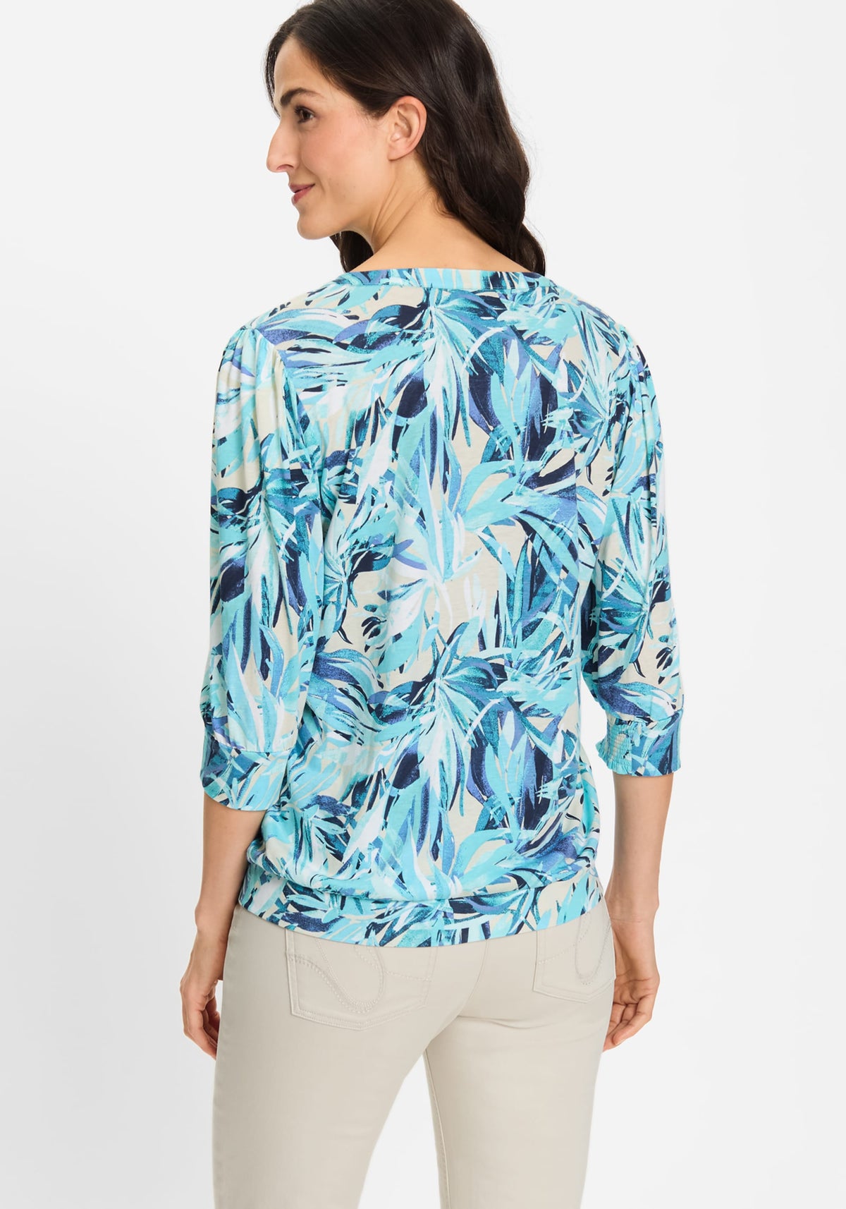 Palm Print Tunic T-Shirt