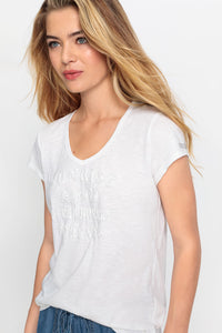 T-shirt à imprimé bouffant Placement