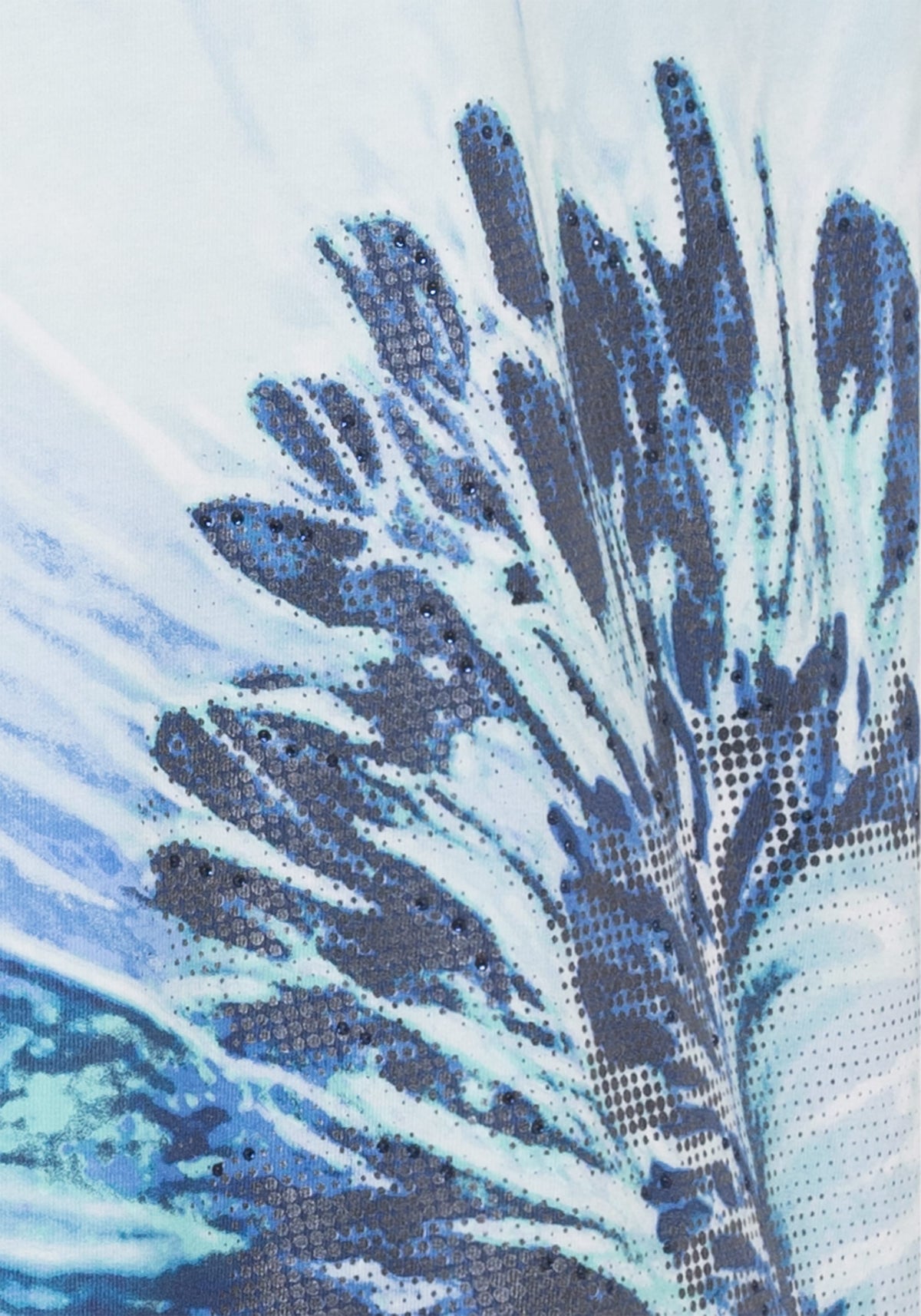 Large Scale Floral Print T-Shirt