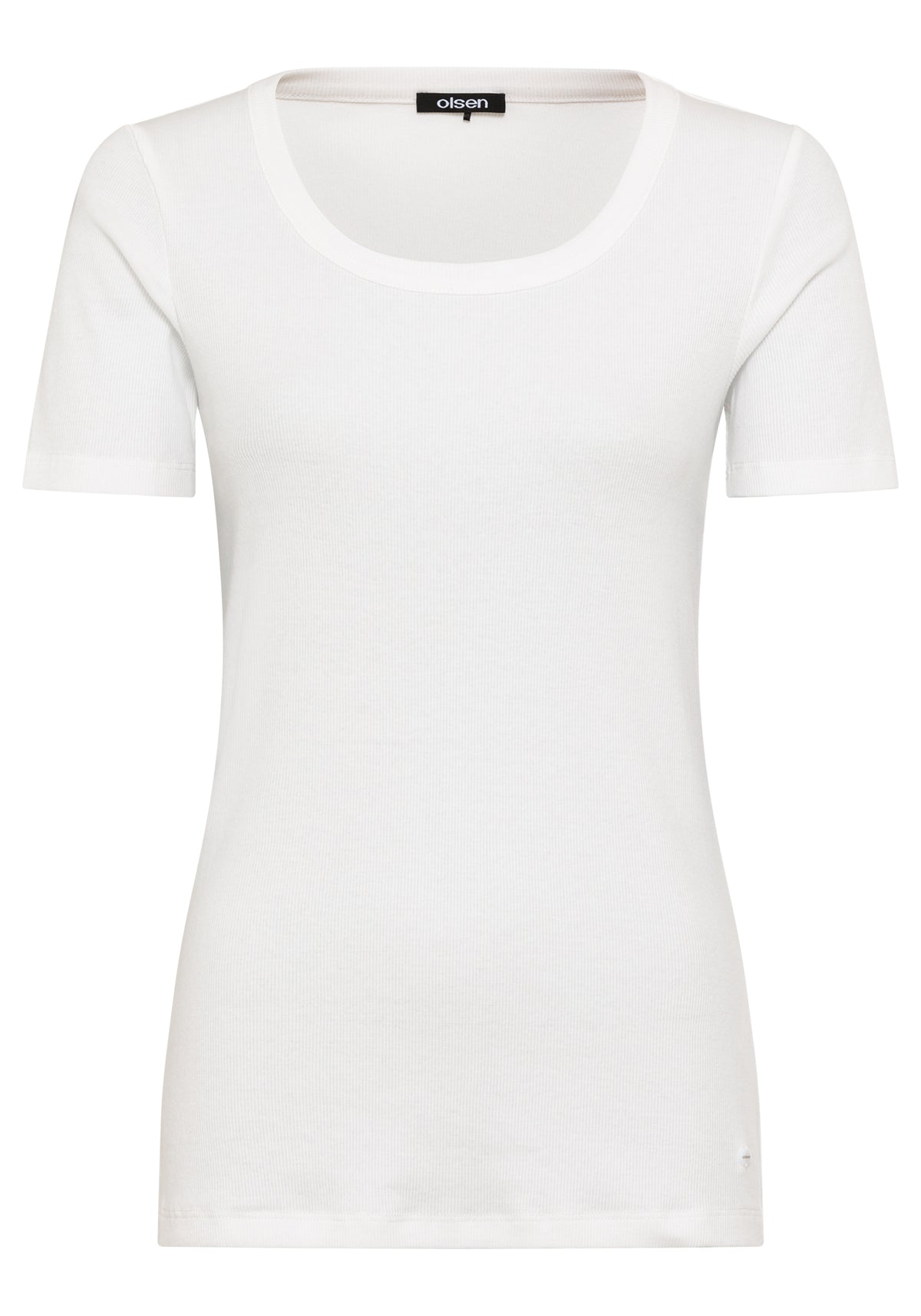 Scoop Neck Ribbed T-Shirt