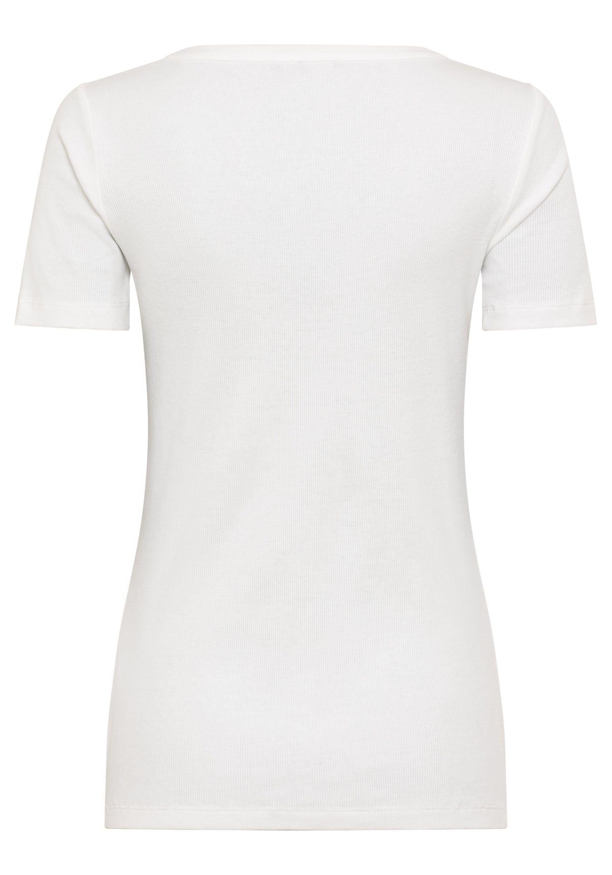 Scoop Neck Ribbed T-Shirt