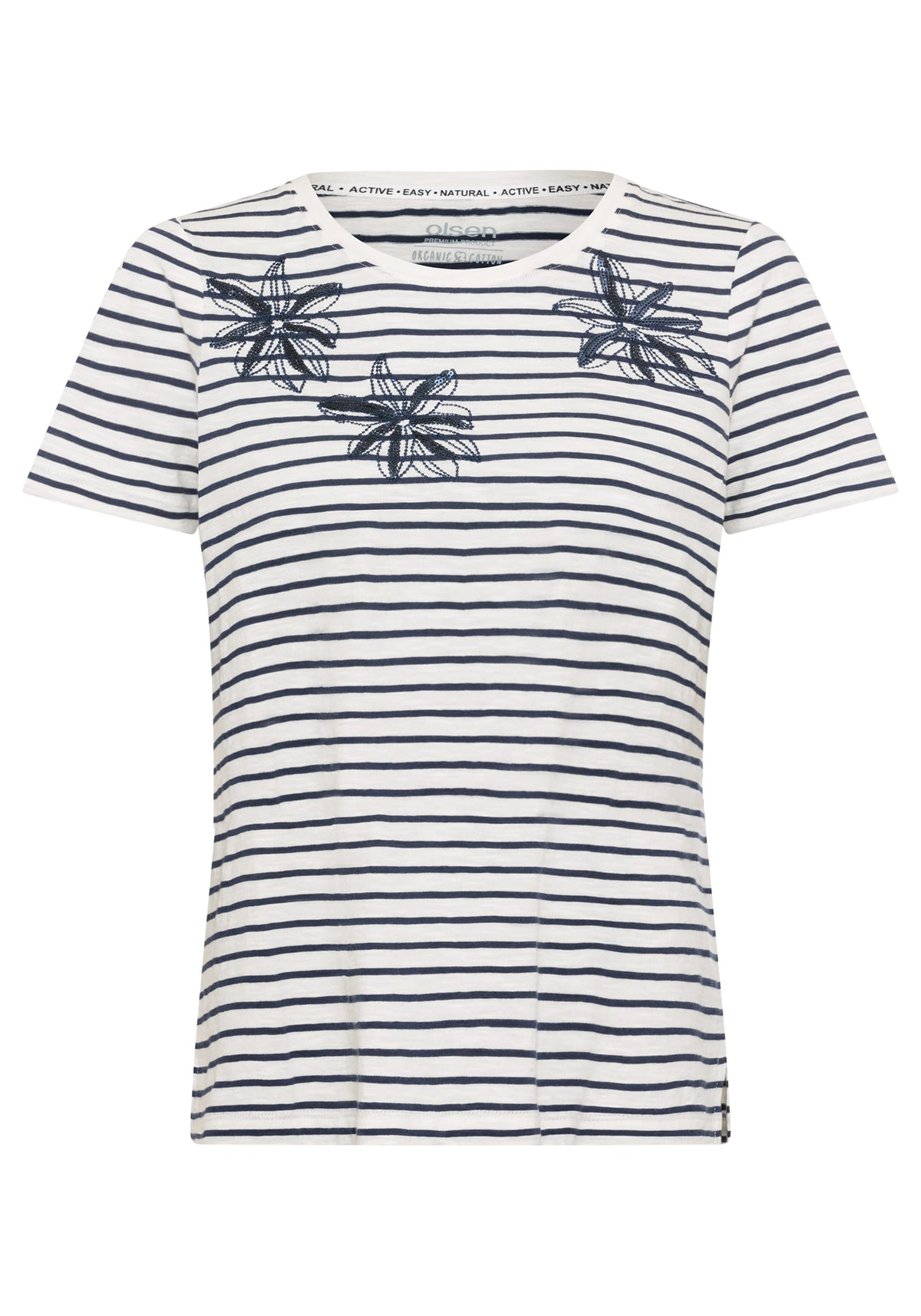 Sequin and Stripe T-Shirt