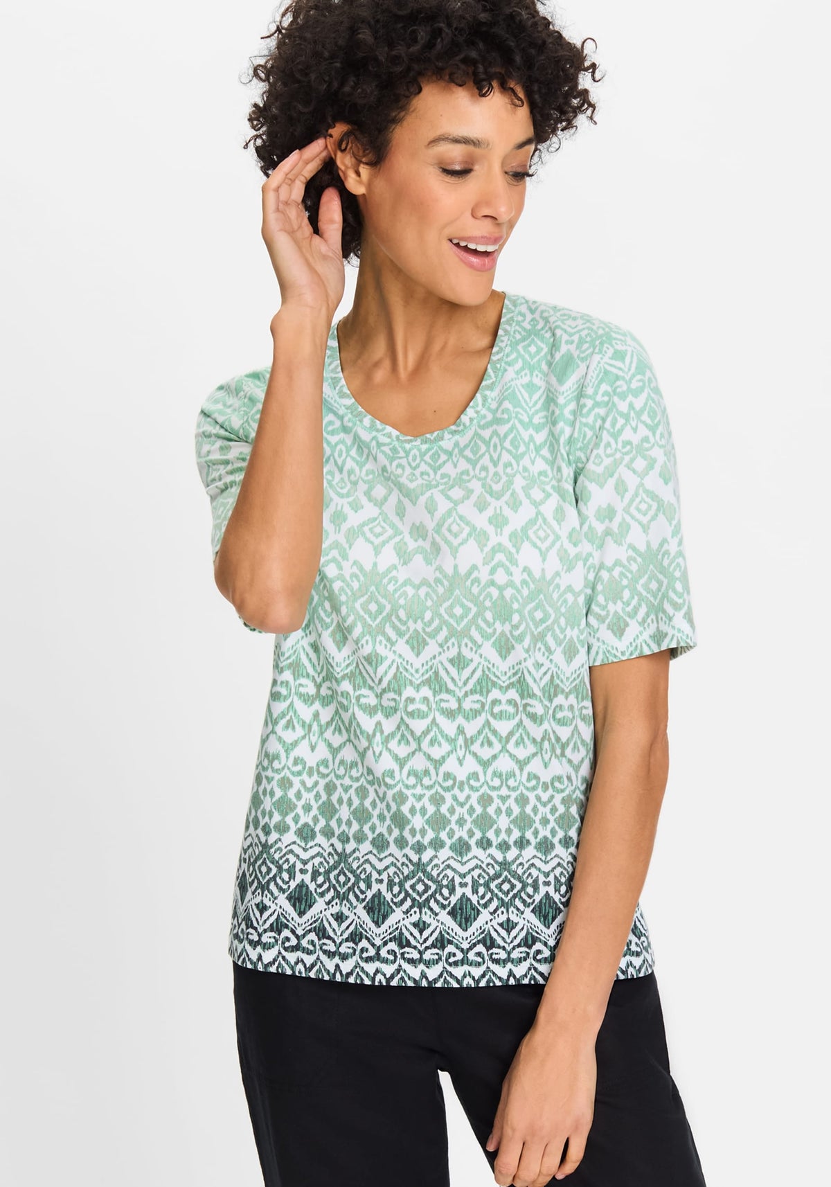 T-shirt imprimé Ikat