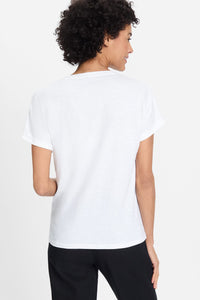 Funnel Neck Linen Blend Jacket