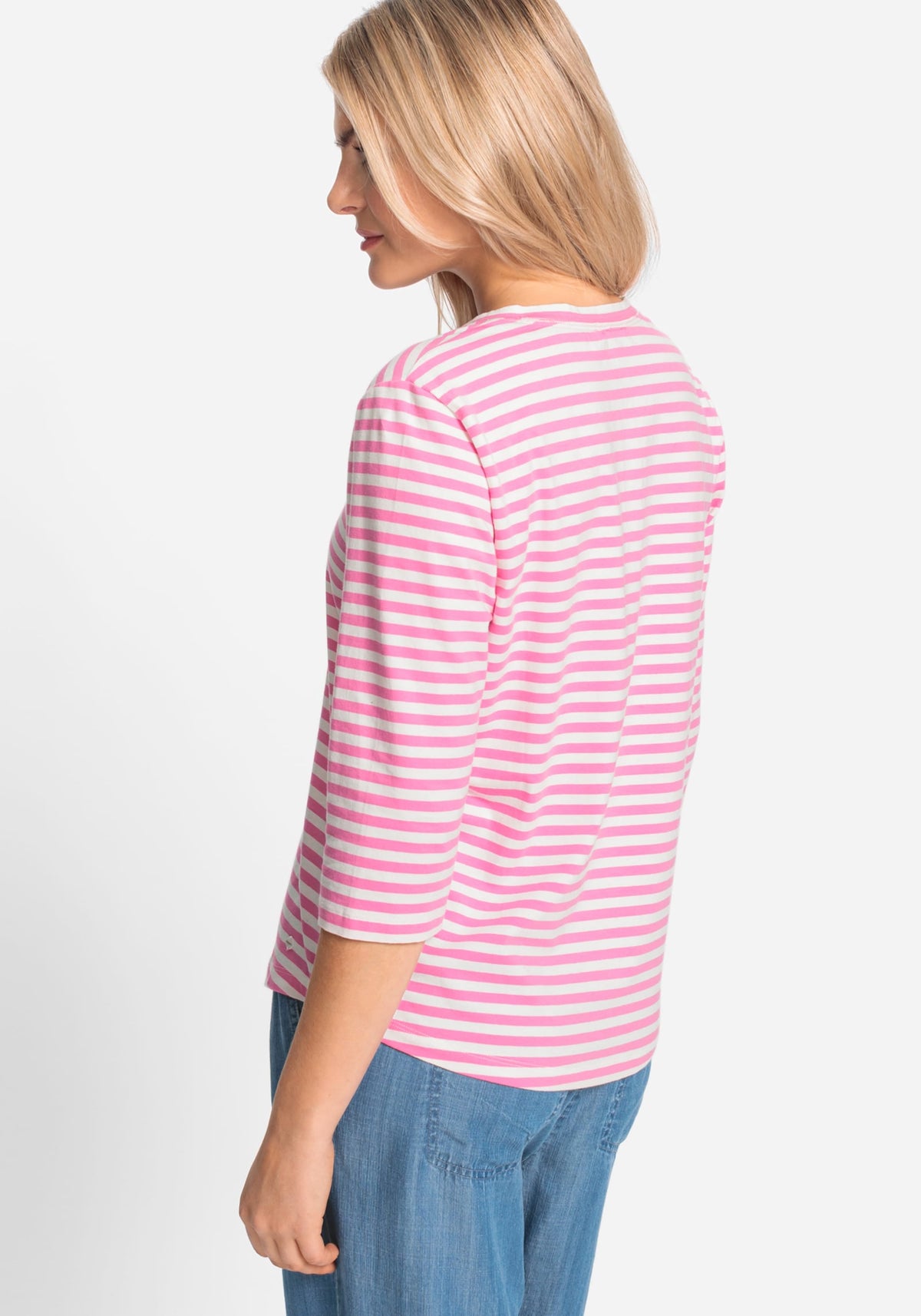 Striped V-Neck T-Shirt