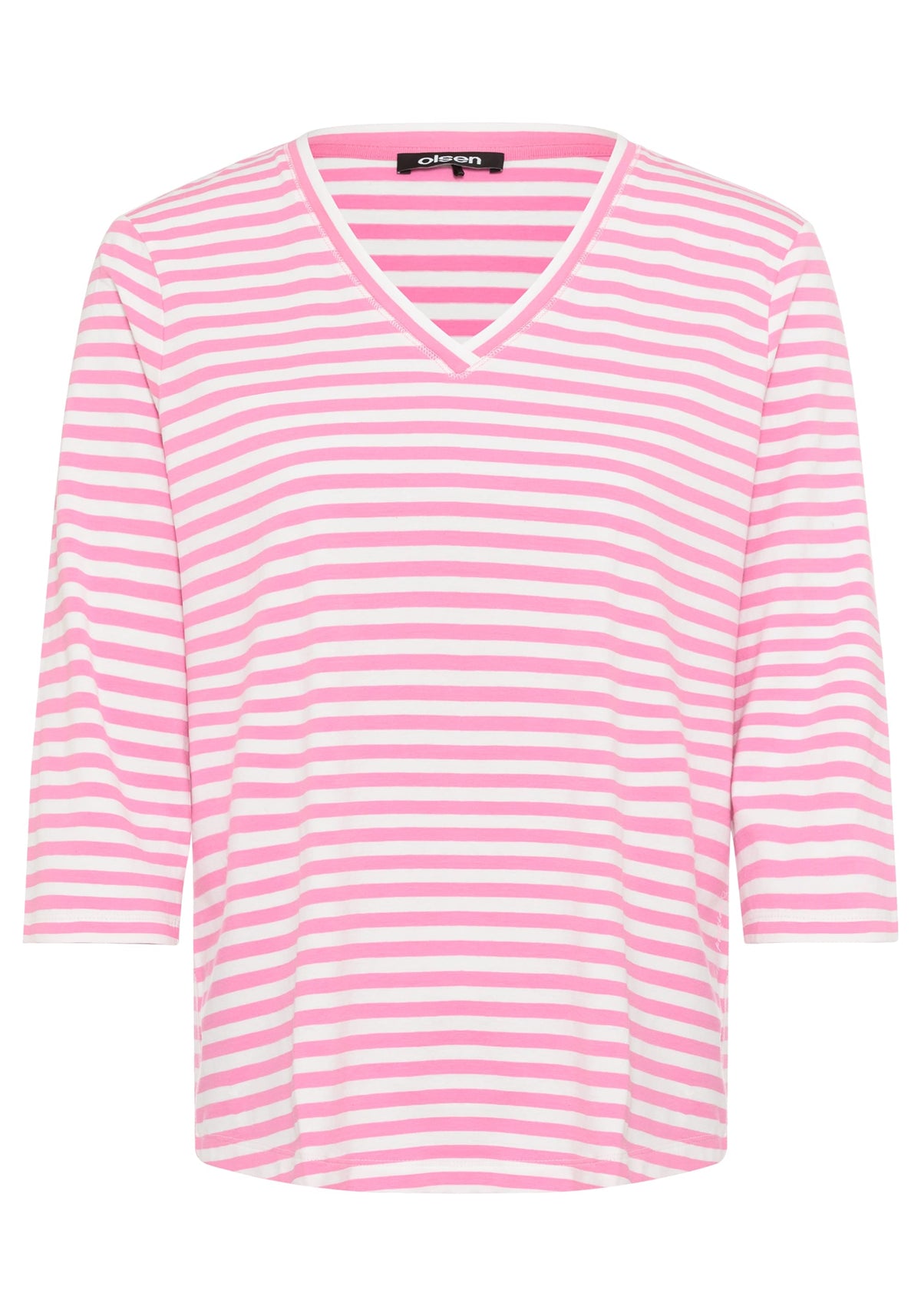 Striped V-Neck T-Shirt