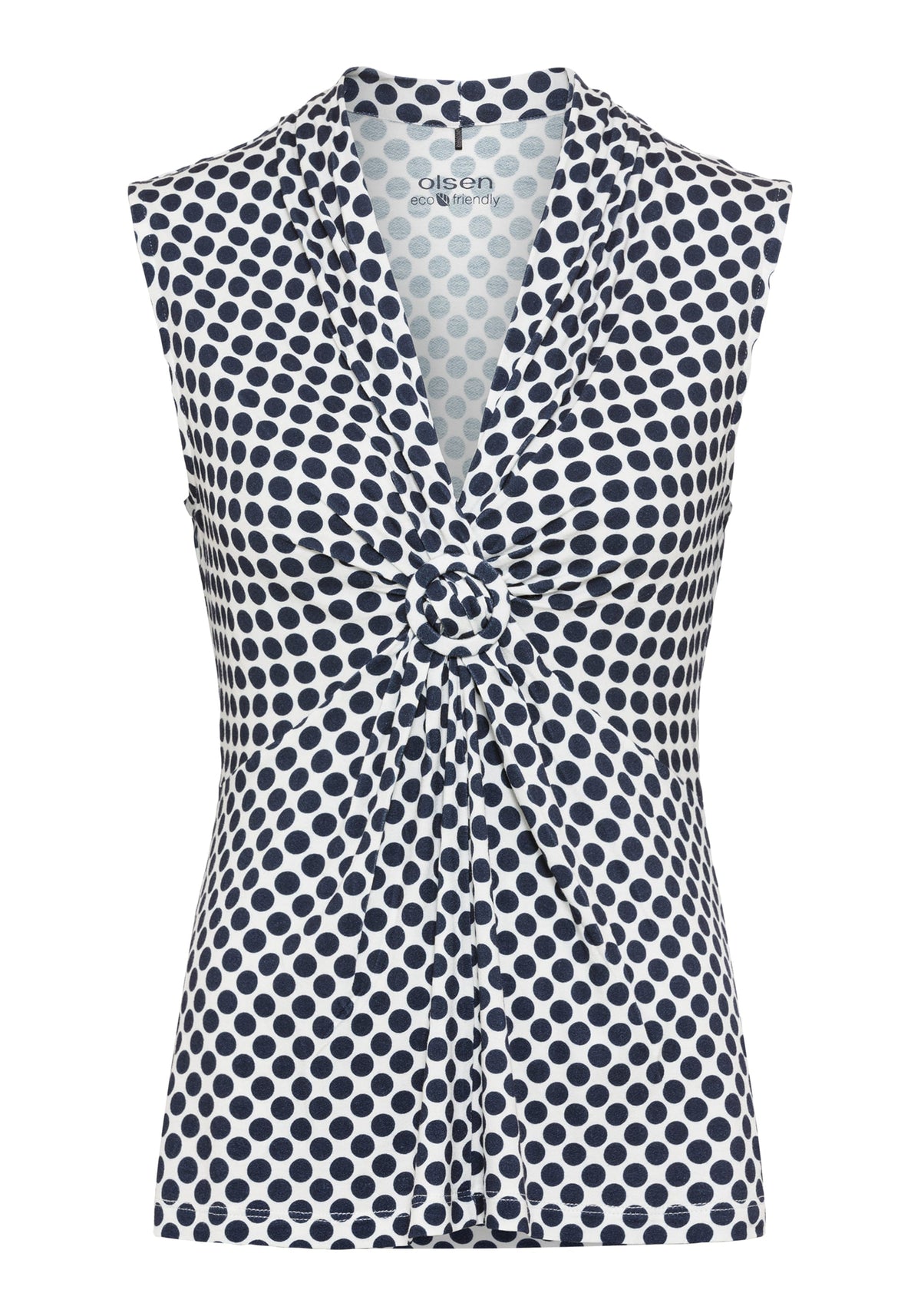 Polka Dot Sleeveless Shell