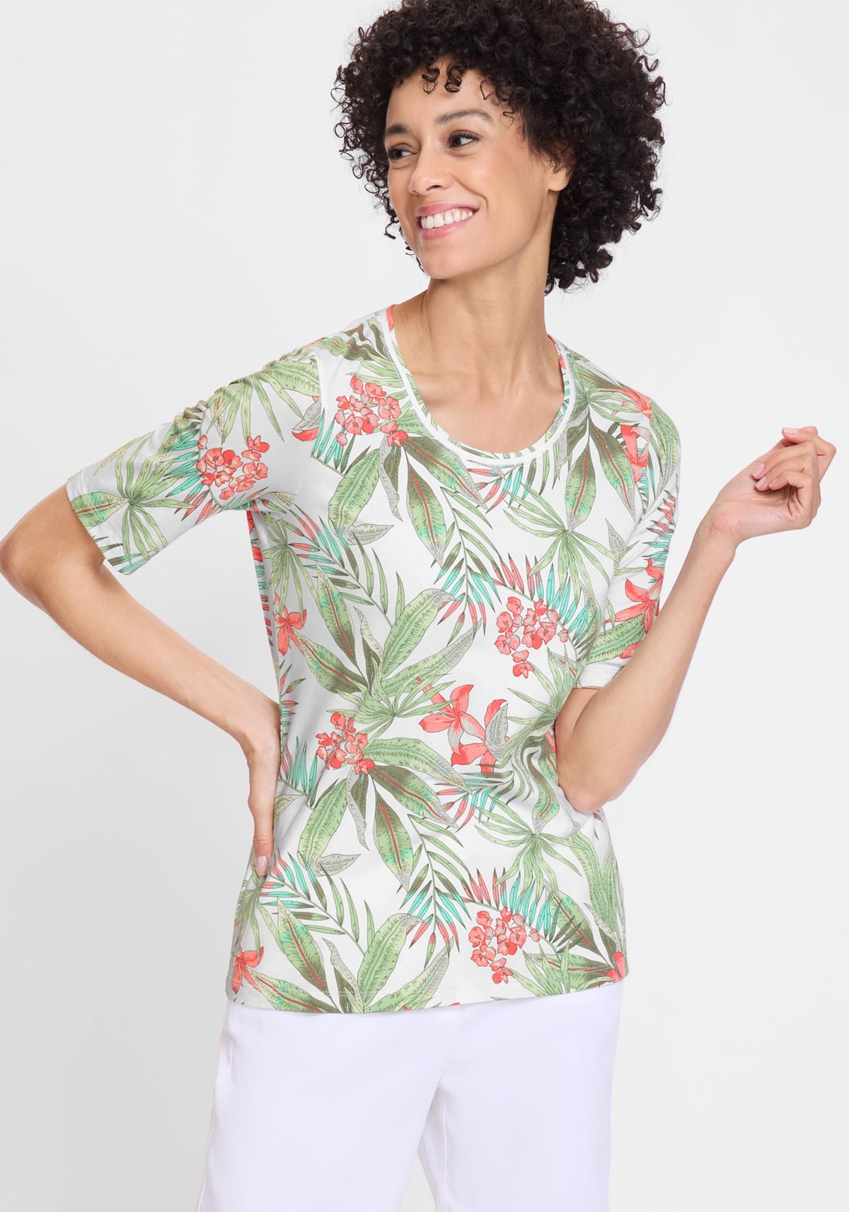 Tropical Print T-Shirt