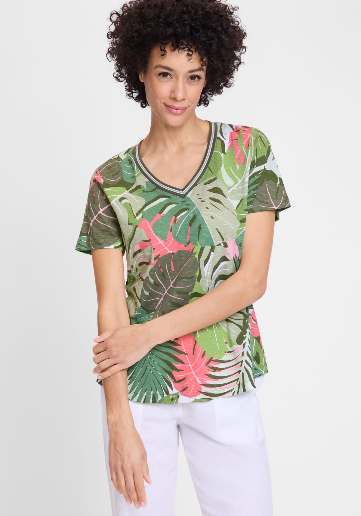 Abstract Palm Print T-Shirt