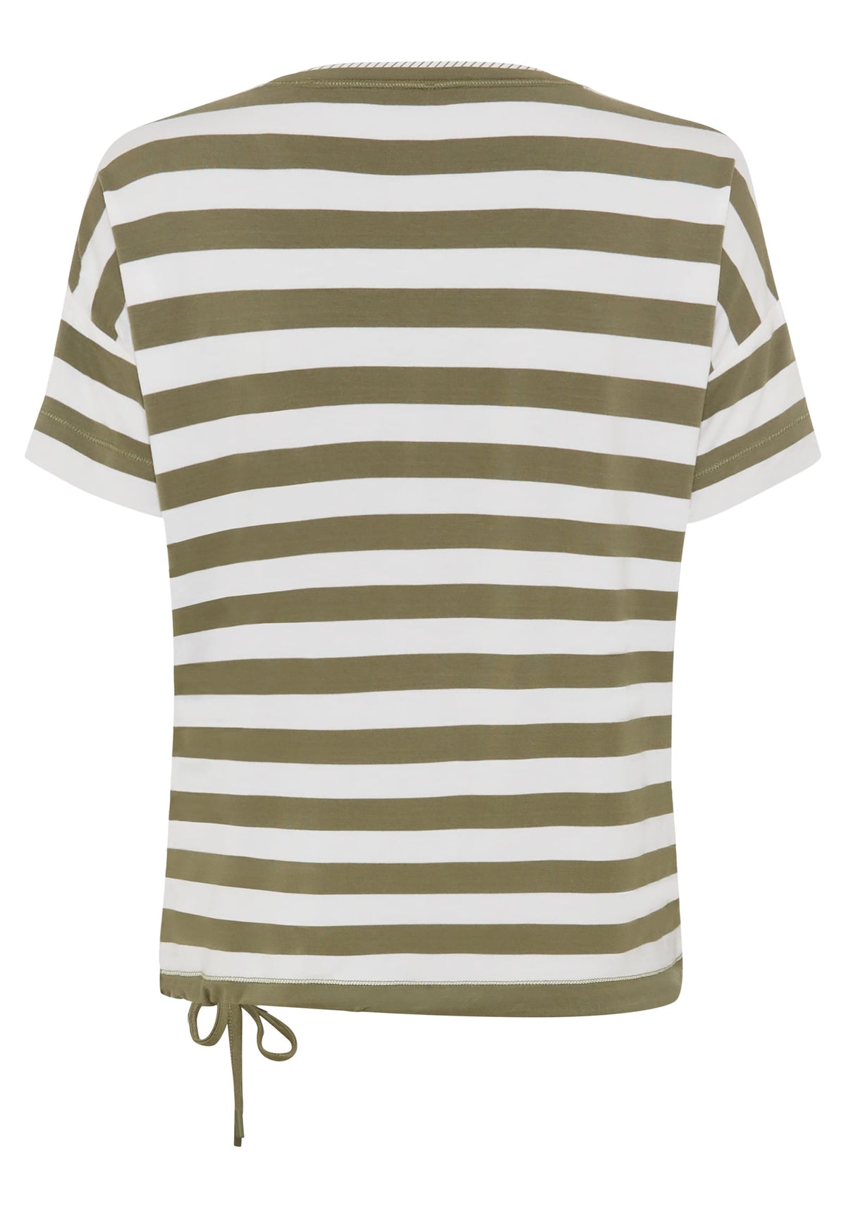Striped Tee with Puff Print Detail
