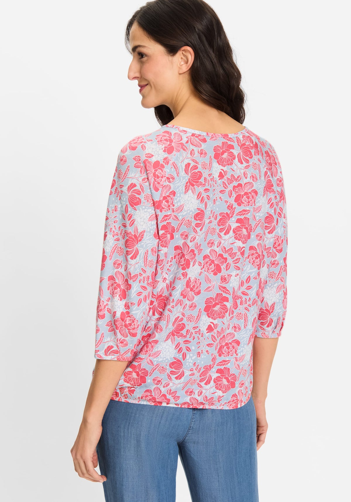 Prairie Floral Keyhole Neck T-Shirt