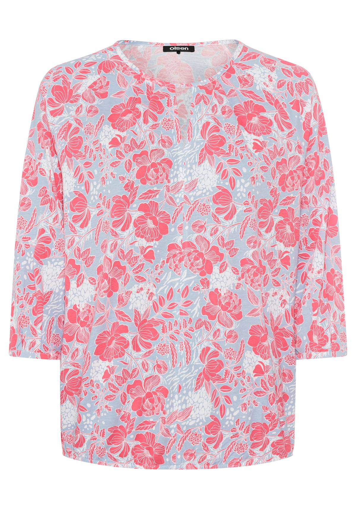 Prairie Floral Keyhole Neck T-Shirt